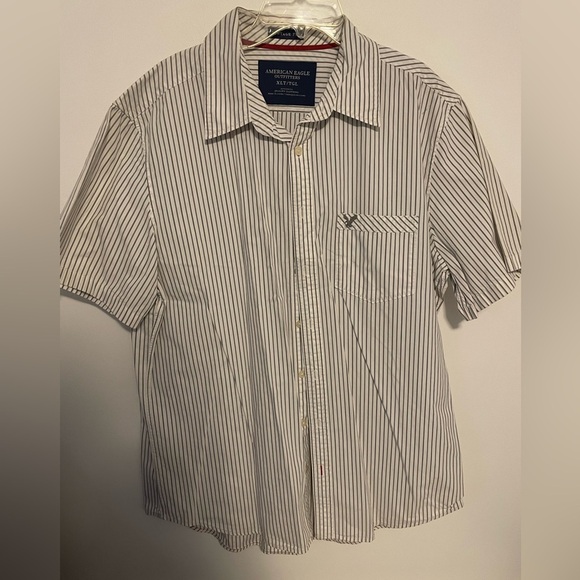 American Eagle Outfitters Other - American Eagle Outfitters Men's Casual Striped Shirt - Black and White
